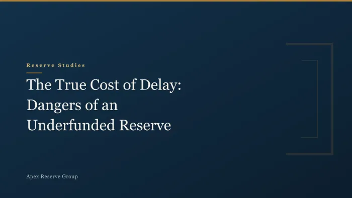 The True Cost of Delay: Dangers of an Underfunded Reserve