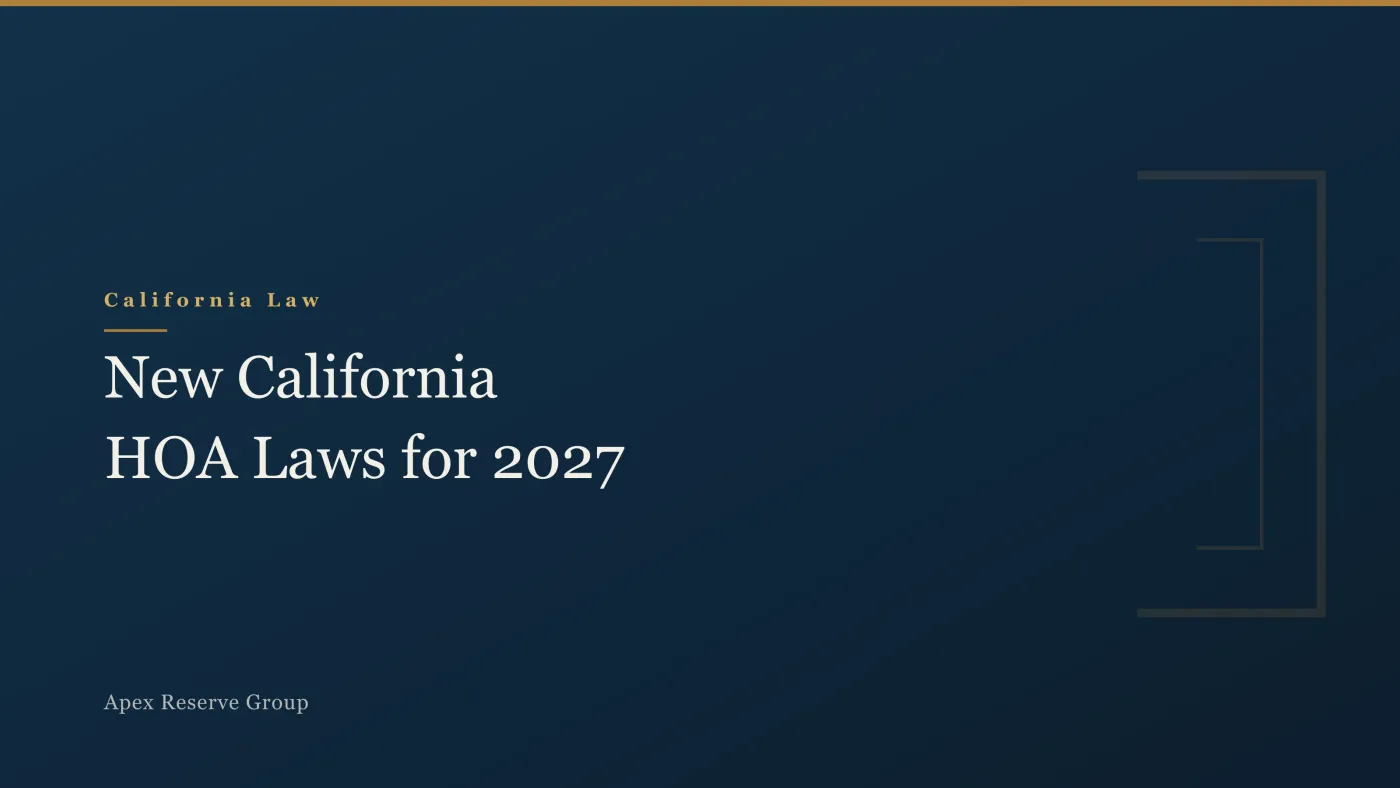 New California HOA Laws for 2027: What Boards Must Know